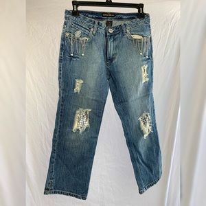 Rocawear Distressed Capri Size 5